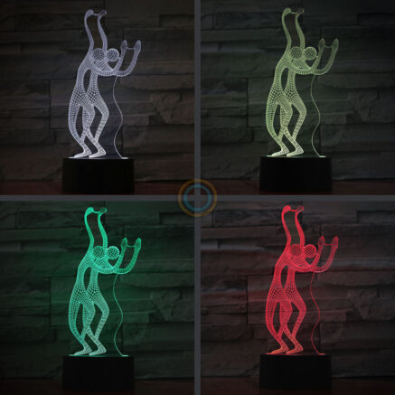 Abstract Art Wave Dancer Desk Lamp
