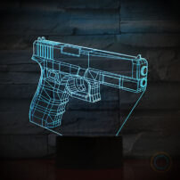 Acrylic Desk Lamp Firearm Deco Night Light