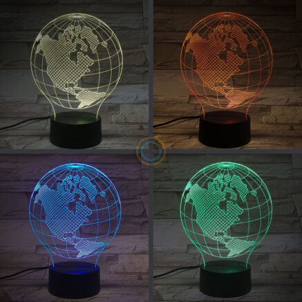 Acrylic Global Desk Lamp North America