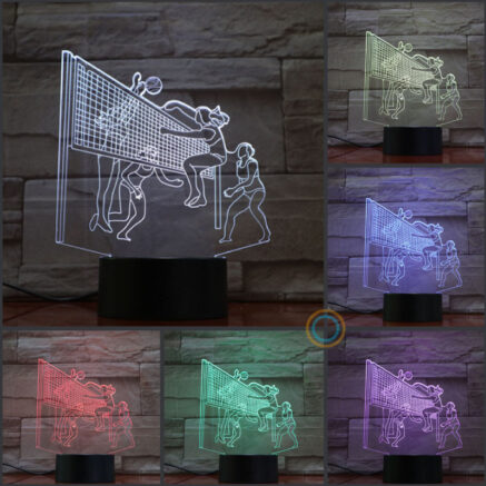 Acrylic Lamp Volleyball Game Match Court