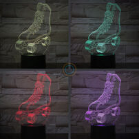 Acrylic Touch Lamp Roller Skate Light