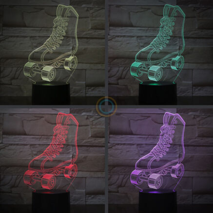 Acrylic Touch Lamp Roller Skate Light
