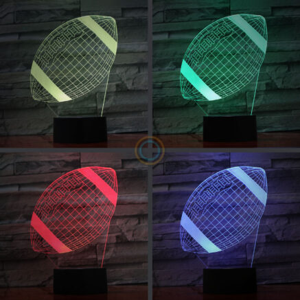 American Football Night Light Rugby Lamp