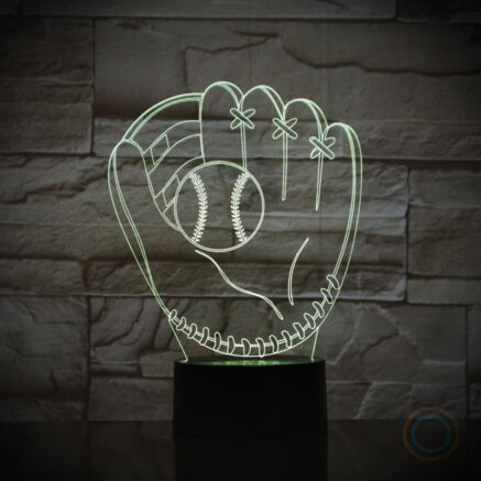 Baseball Glove Desk Lamp Acrylic Night Light