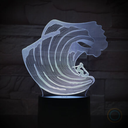 Big-wave Surfing Desk Lamp Night Light