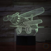 Biplane Desk Lamp Airplane Night Light