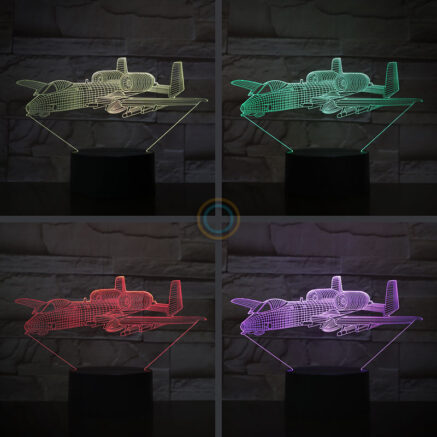 Desk Lamp Attack Aircraft Acrylic LED Lamp