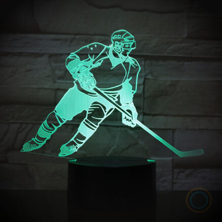 Desk Lamp Ice Hockey Player Night Light