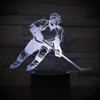 Desk Lamp Ice Hockey Player Night Light