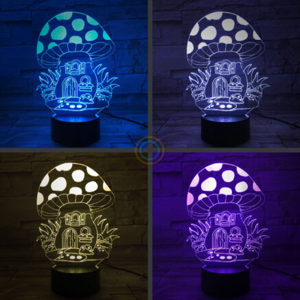 Fairy Cozy House Mushroom Night Light