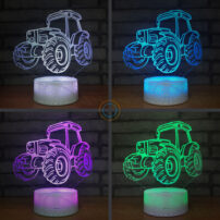 Farm Tractor Night Light Touch Desk Lamp