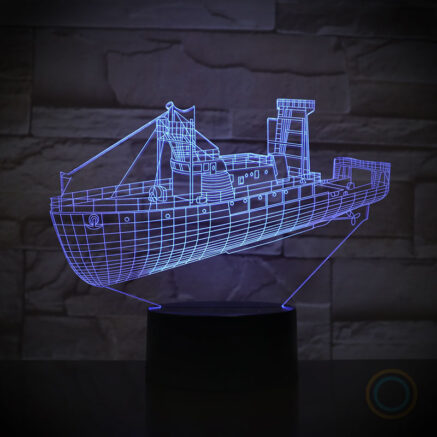 Fish Boat Desk Lamp Acrylic Night Light
