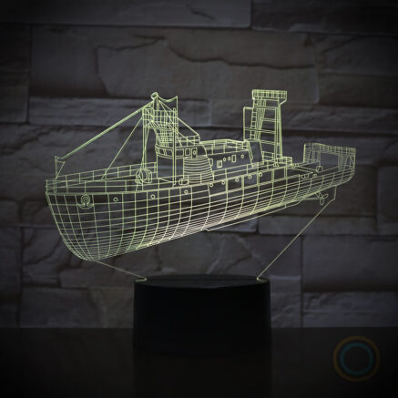 Fish Boat Desk Lamp Acrylic Night Light