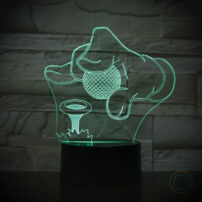 Golf Tee LED Acrylic Night Light Lamp