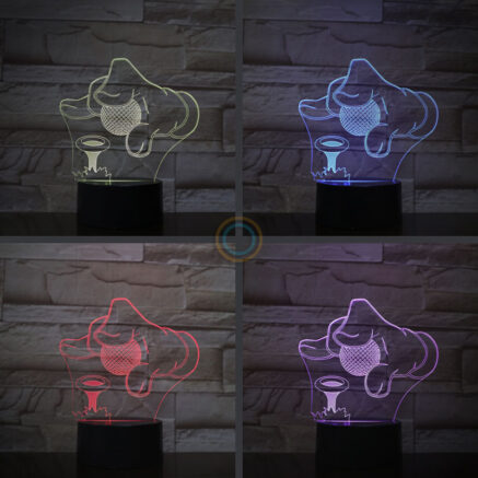 Golf Tee LED Acrylic Night Light Lamp