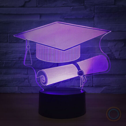 Graduation Cap Night Light Bachelor Cap