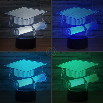 Graduation Cap Night Light Bachelor Cap