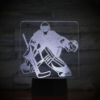 Ice Hockey Goalie Night Light Touch Lamp