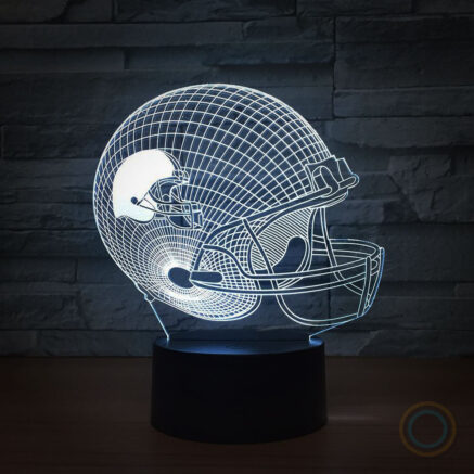 Illusional American Football Helmet Desk Lamp