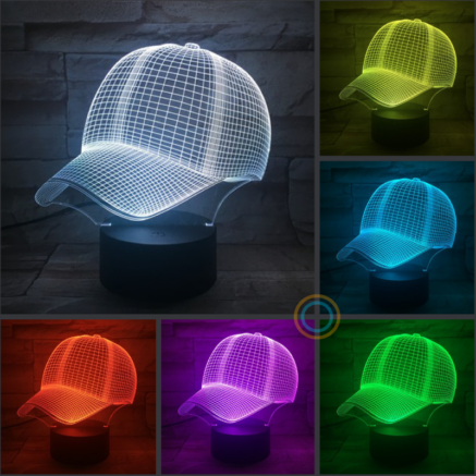 Illusional LED Hat Baseball Cap Night Light
