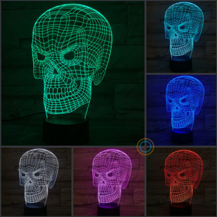 Illusional Skull LED Light Party Decor