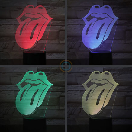LED Lip Tongue Night Light Party Decor
