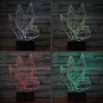 LED Touch Lamp Mineral Crystal Shape
