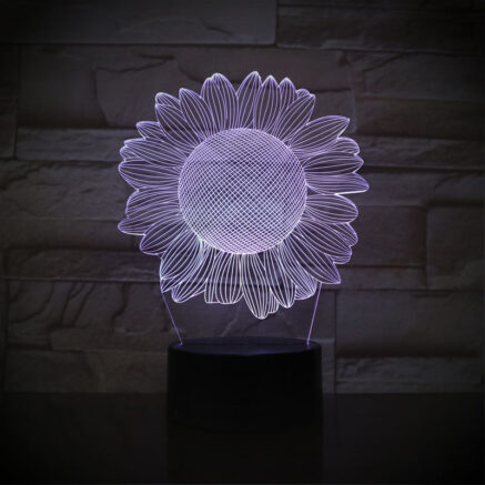 Helianthus Sunflower Desk Lamp White RGB
