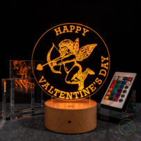 Romantic Cupid Desk Lamp Orange Warm Color Happy Valentine's Day