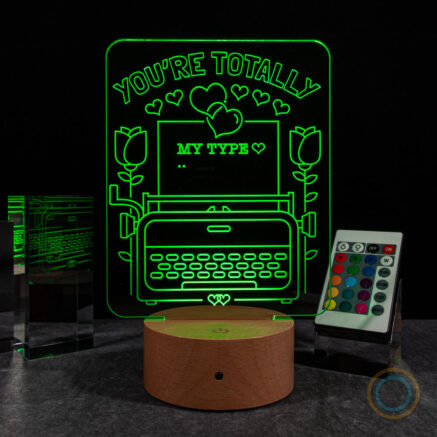 Romantic Acrylic Light Green Color You're Totally My Type