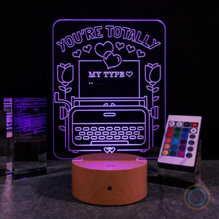 Romantic Acrylic Light Pink Purple Color You're Totally My Type