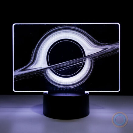 Gargantua Desk Lamp Black Hole Acrylic Light White