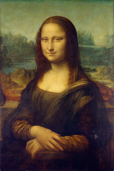 Famous Painting Mona Lisa by Da Vinci Italian Renaissance
