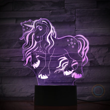 Little Unicorn Night Light Pony Desk Lamp