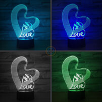 Loving Couple Night Light Romantic Lamp
