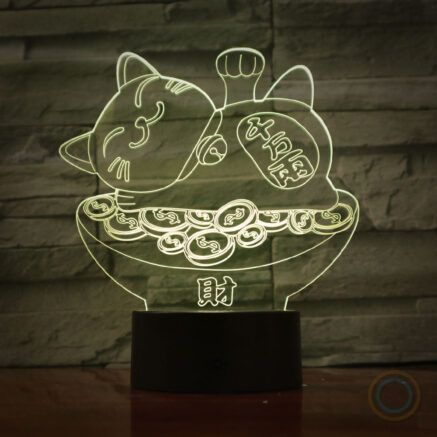 Lucky Cat Desk Lamp Business Decor Light