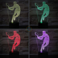 Male Tennis Player Desk Lamp Acrylic Light