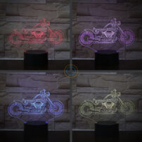 Motor Shape Night Light Remote LED Lamp