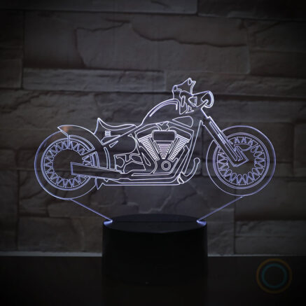 Motor Shape Night Light Remote LED Lamp
