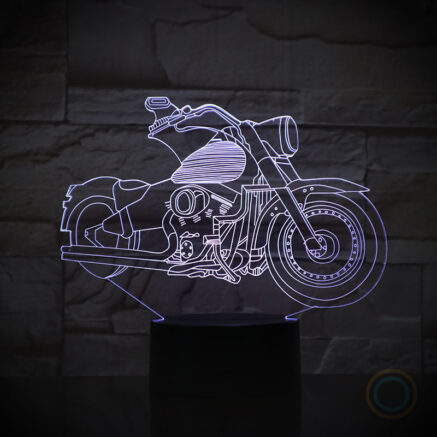 Motorbike Night Light Remote Touch Lamp