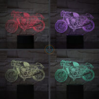 Motorcycle Night Light LED Acrylic Lamp