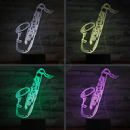 Music Saxophone Desk Lamp Sax Light