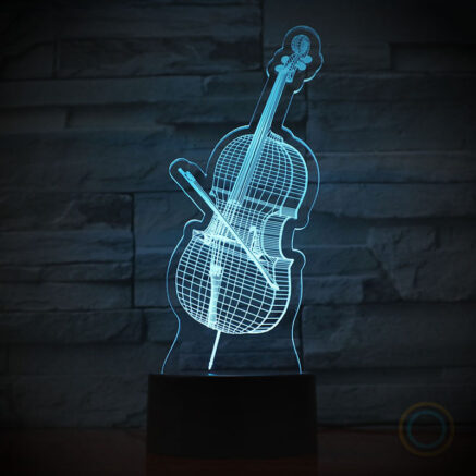 Musical Cello Desk Lamp LED Night Light