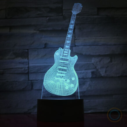 Musical Desk Lamp Electric Guitar LED Light