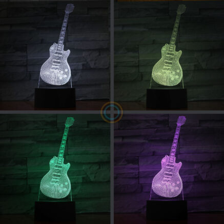 Musical Desk Lamp Electric Guitar LED Light