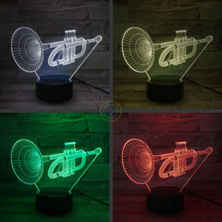 Musician Trumpet Night Light Desk Lamp