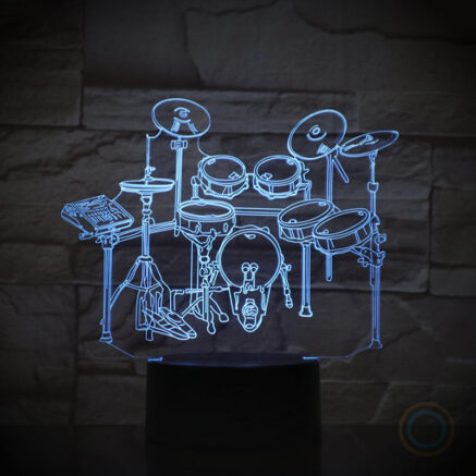 Night Light Rack Drum Set LED Desk Lamp