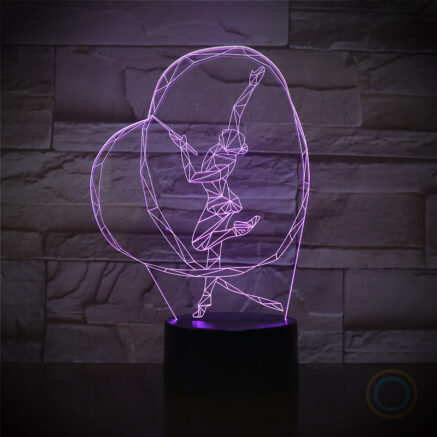 Ribbon Gymnastics Night Light LED Lamp
