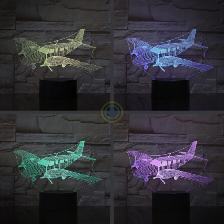 Optical Illusion Private Jet Lamp Airplane