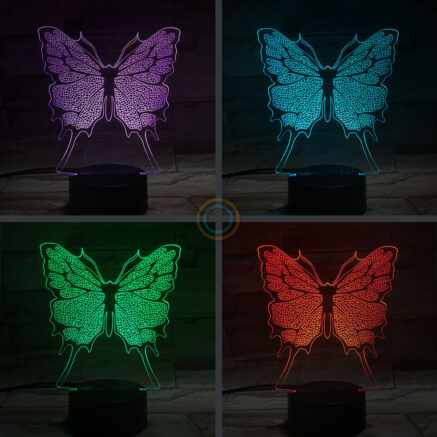 Papilio Butterfly Night Light Insect Desk Lamp RGB Colors